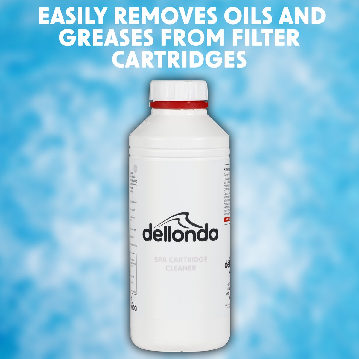 Dellonda DL56 1L Cartridge Cleaner for Hot Tubs Spas & Pools