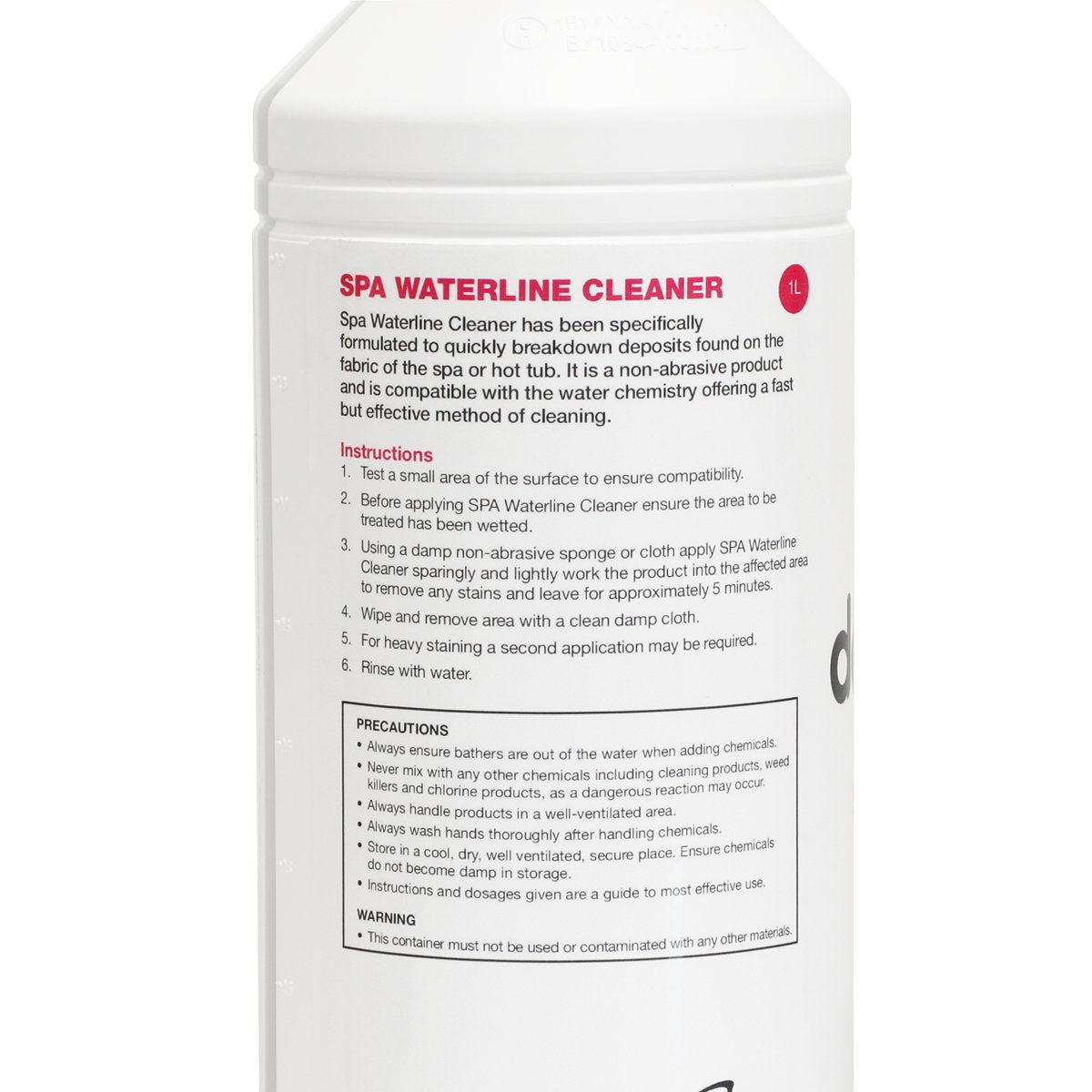 Dellonda DL58 Hot Tub/Spa Waterline/Surface Cleaner - 1L