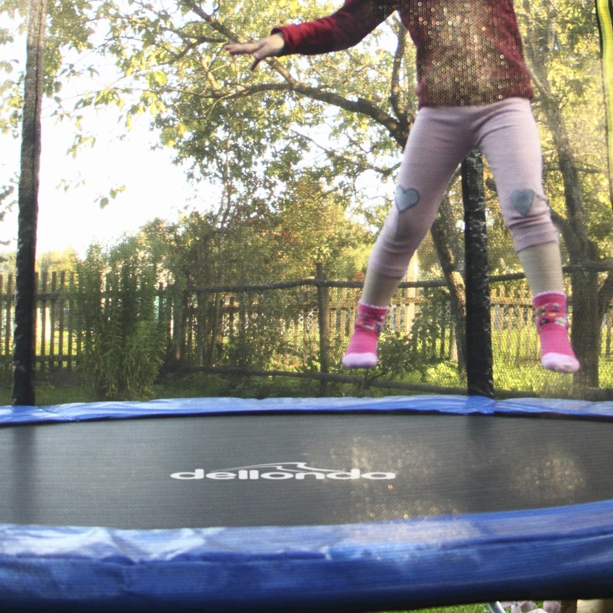 Dellonda DL67 8ft Heavy - Duty Outdoor Trampoline with Safety Enclosure Net