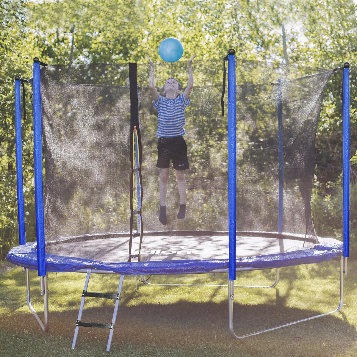 Dellonda DL68 10ft Heavy - Duty Outdoor Trampoline with Safety Enclosure Net - McCormickTools