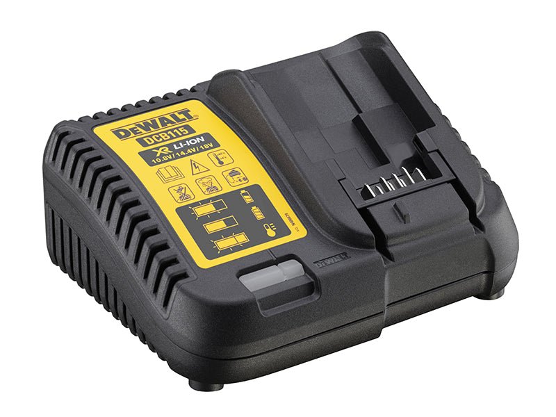 Dewalt DCB115 XR Multi - Voltage Charger 10.8v, 14.4v, 18V, 54v Li - ion 4Ah 230v