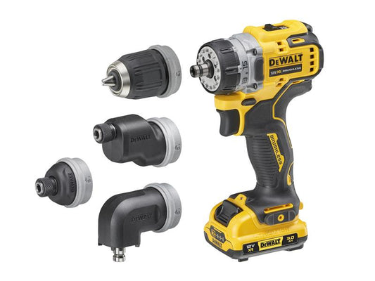 Dewalt DCD703L2T XR BL Multi - head Drill Driver 12V 2 x 3.0Ah Li - ion - McCormickTools