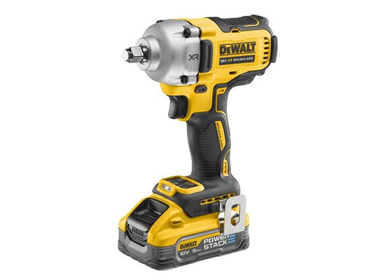 Dewalt DCF891H2T XR BL 1/2in HR Anvil Impact Wrench 18V 2 x 5.0Ah Powerstack Li - ion - McCormickTools