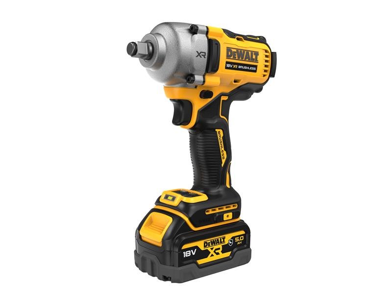 Dewalt DCF891P2T XR BL 1/2in Hog Ring Anvil Impact Wrench 18V 2 x 5.0Ah Li - ion