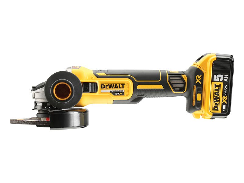 Dewalt DCG405P2 XR Brushless Grinder 125mm 18V 2 x 5.0Ah Li - ion