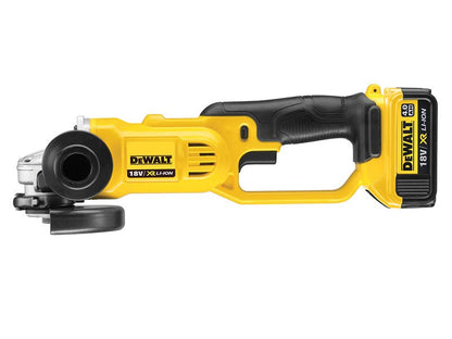 Dewalt DCG412M2 Premium XR Angle Grinder 125mm 18V 2 x 4.0Ah Li - ion