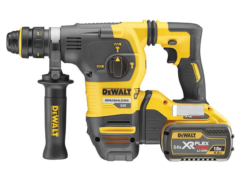 Dewalt DCH334X2 Brushless Q/C Chuck SDS Plus Hammer Drill 54V 2 x 9.0Ah Li - ion