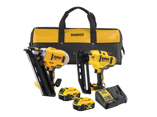 Dewalt DCK2046P2 Twin Nailer Kit 18V 2 x 5.0Ah Li - ion