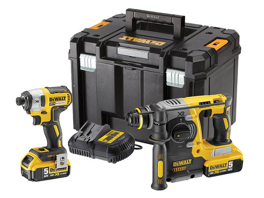 Dewalt DCK2532P2 XR Brushless Twin Pack 18V 2 x 5.0Ah Li - ion