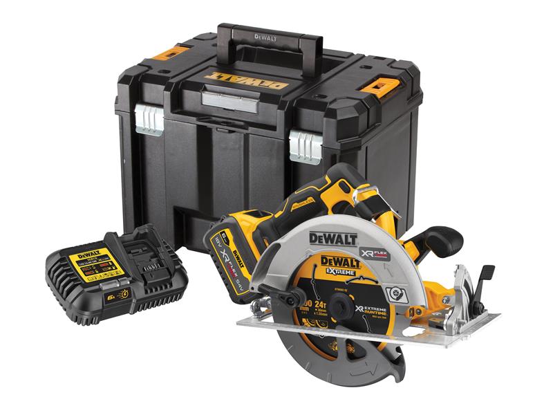 Dewalt DCS573T1 XR Advantage Circular Saw 190mm 18V 1 x FlexVolt 6.0Ah Li - ion