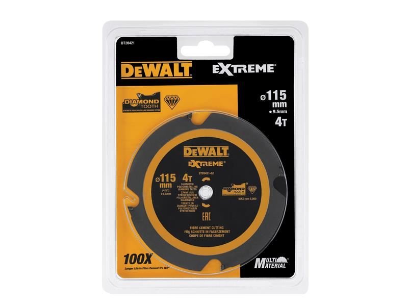 Dewalt TB - DEWDT20421QZ Dewalt Dt20421 Pcd Circular Saw Blade 115 X 9.5mm X 4t