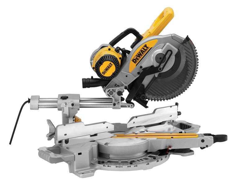 Dewalt DWS727 XPS Double Bevel Slide Mitre Saw 250mm 1675W 110V