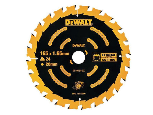 Dewalt Elite Series Framing Circular Saw Blade 165 X 20mm X 24t