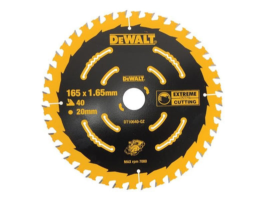 Dewalt Elite Series Framing Circular Saw Blade 165 X 20mm X 40t