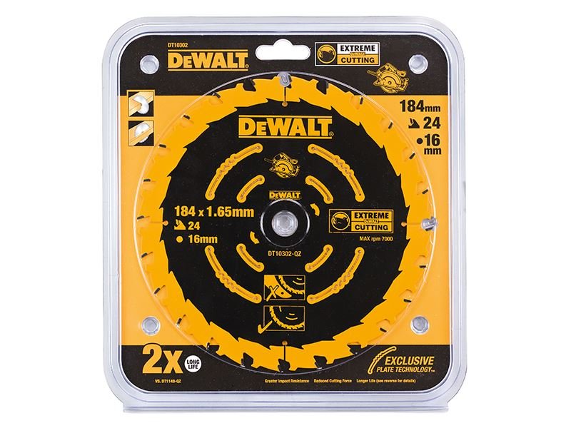 Dewalt Elite Series Framing Circular Saw Blade 184 X 16mm X 24t