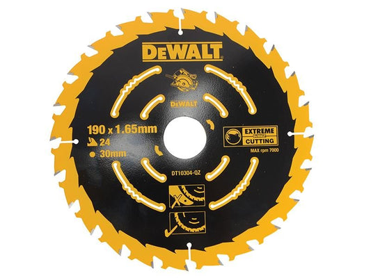 Dewalt Elite Series Framing Circular Saw Blade 190 X 30mm X 24t