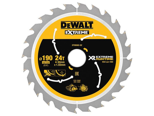 Dewalt Xr Flexvolt Circular Saw Blade 190 X 30mm X 24t