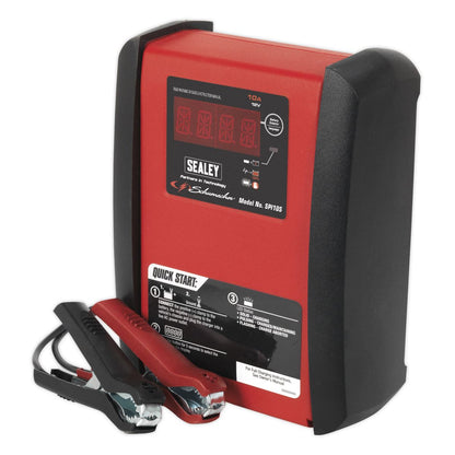 Sealey SPI10S Intelligent Speed Charge Battery Charger/Maintainer 10A 12V