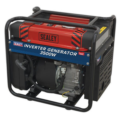 Sealey GI3500 Inverter Generator 3500W 230V 4-Stroke Engine