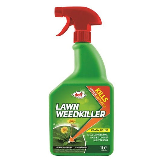 Doff Lawn Weedkiller 1 Litre Trigger Spray Ready To Use - McCormickTools