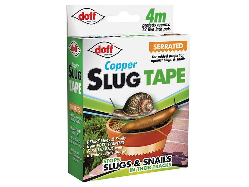 Doff Slug & Snail Adhesive Copper Tape 4m - McCormickTools