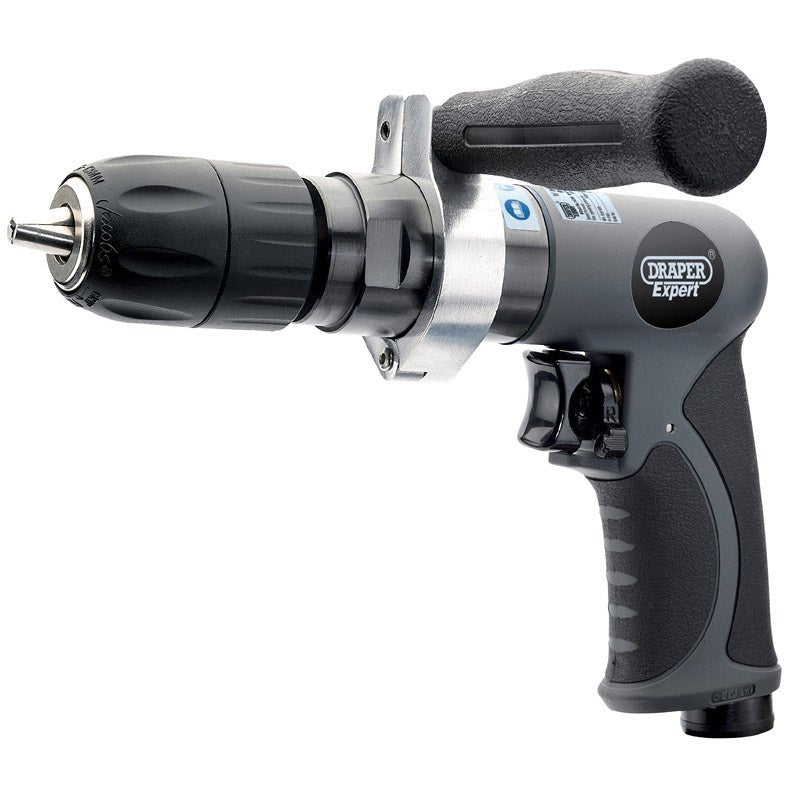 Draper Expert Composite Body Soft Grip Reversible Air Drill with 13mm Keyless Chuck 14266