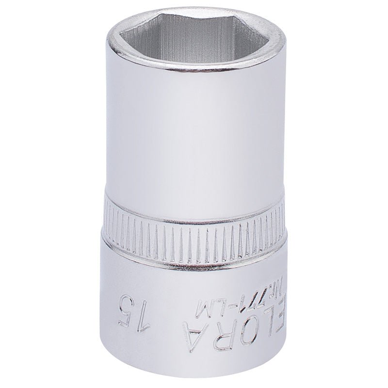 Elora 15mm 1/2" Square Drive Hexagon Socket 15304