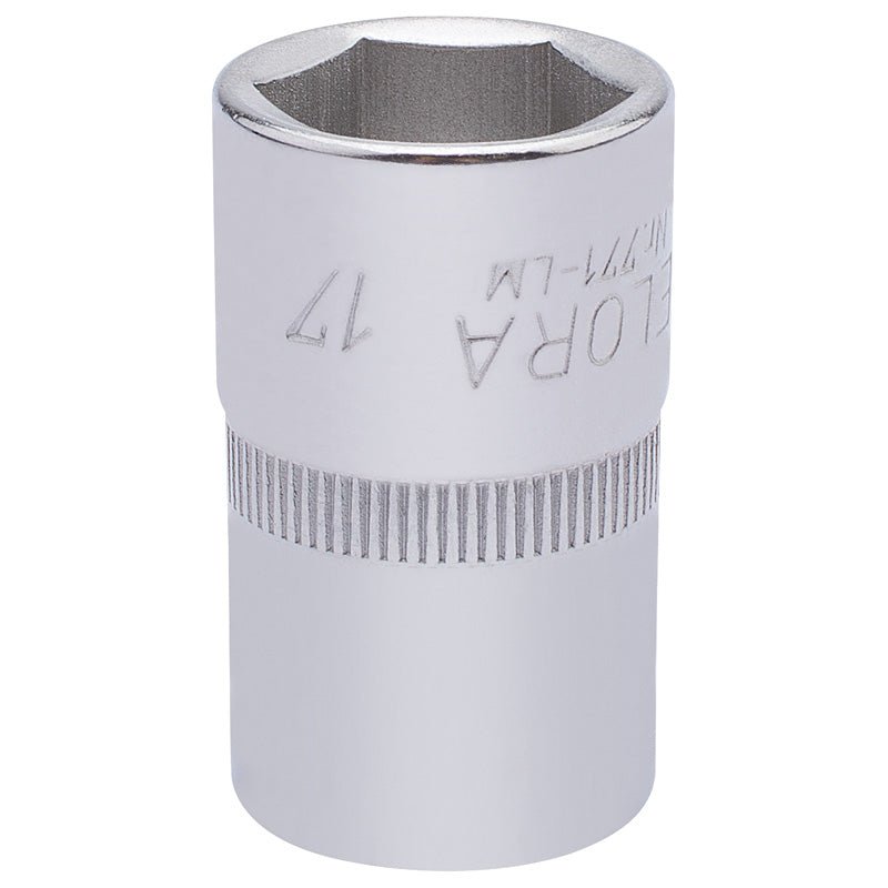 Elora 17mm 1/2" Square Drive Hexagon Socket 15306