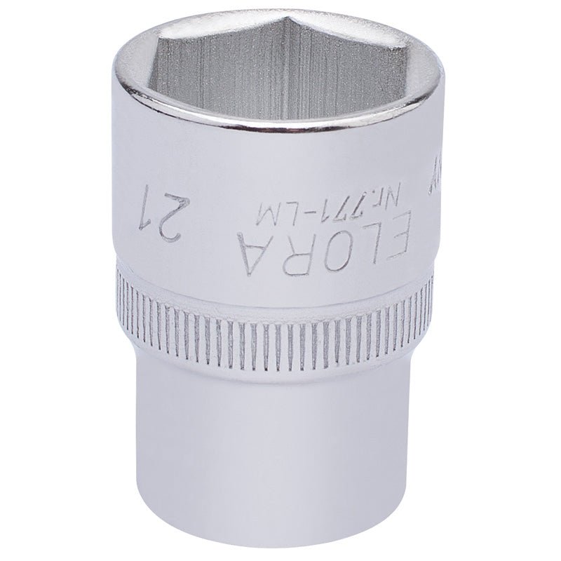 Elora 21mm 1/2" Square Drive Hexagon Socket 15310