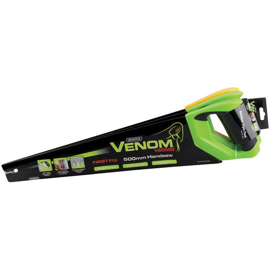 Draper Venom®️ Double Ground 500mm Handsaws (3 Piece)