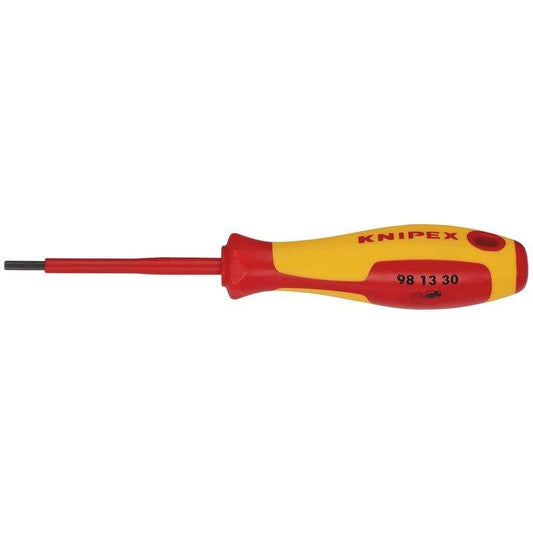 Knipex 98 13 30 VDE Insulated Hexagon Screwdriver 3.0 x 75mm