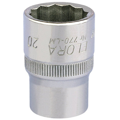 Elora 20mm 1/2" Square Drive Bi - Hexagon Socket 24658