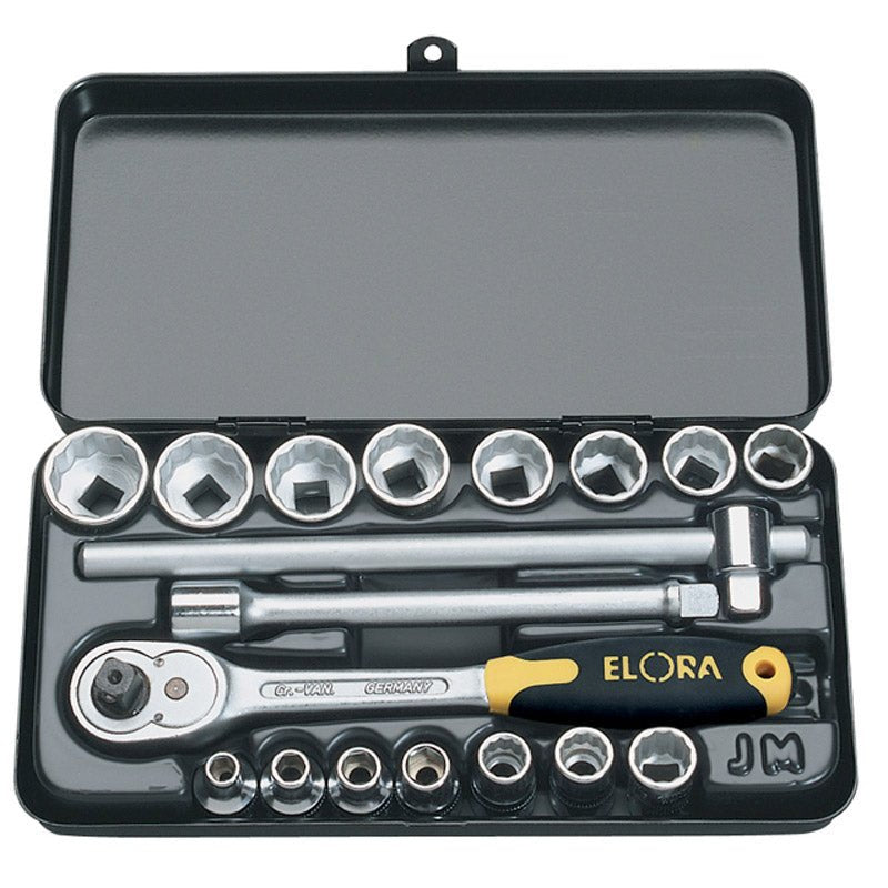 Elora 18 Piece 3/8" Square Drive Metric Socket Set 25932