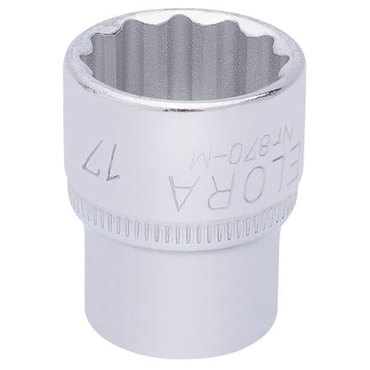 Elora 17mm 3/8" Square Drive Bi - Hexagon Socket 25937