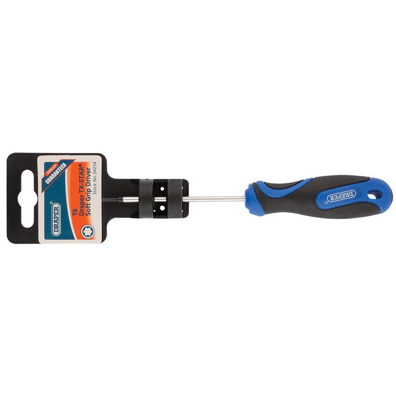 Draper Soft Grip T6 TX - STAR®️ Screwdrivers 34254