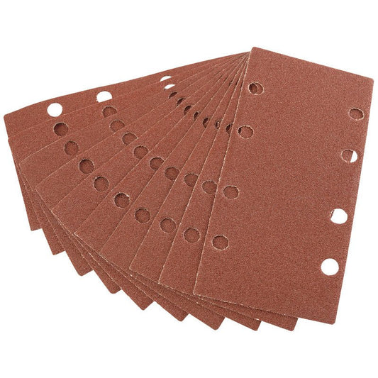 Draper Ten 90 x 187mm 80 Grit Aluminium Oxide Sanding Sheets 42618