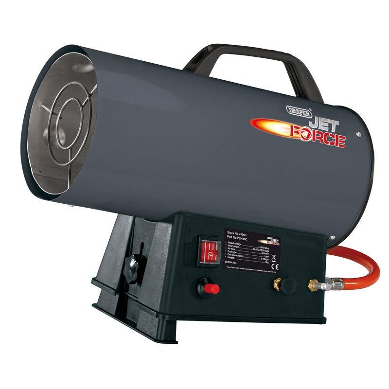 Draper Jet Force Propane Space Heater - 34000 BTU 10Kw