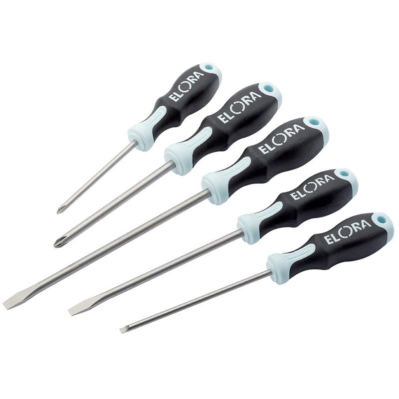 Elora 5 Piece Stainless Steel Engineers Screwdriver Set 49129