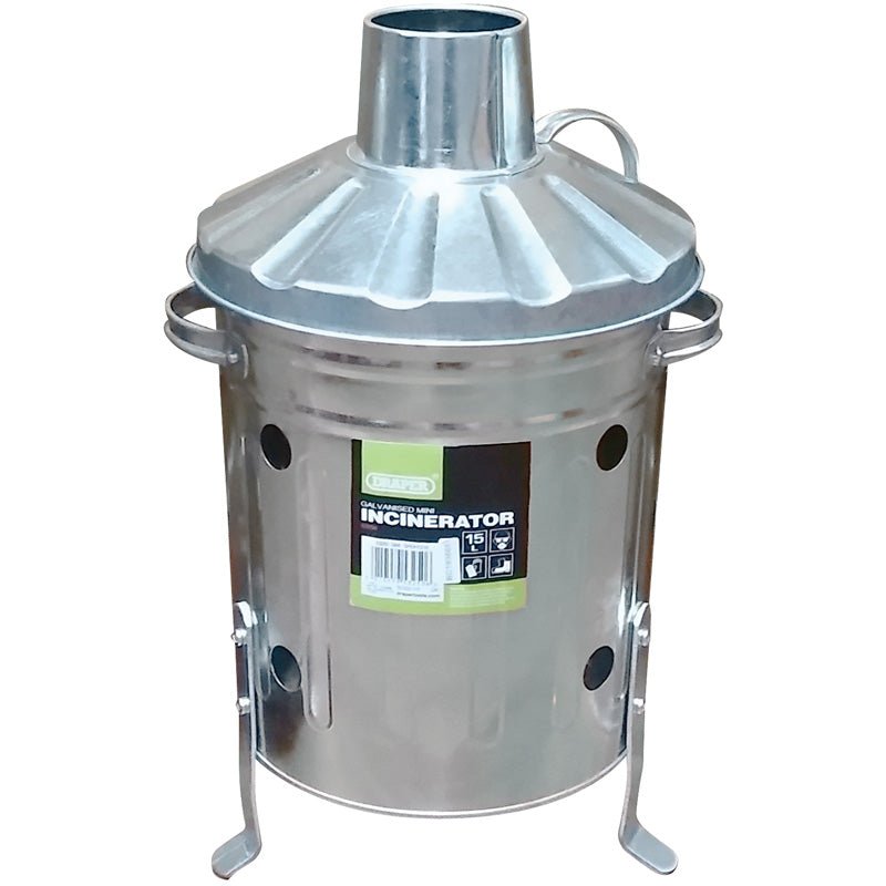 Draper Galvanised Mini Incinerator (15l)