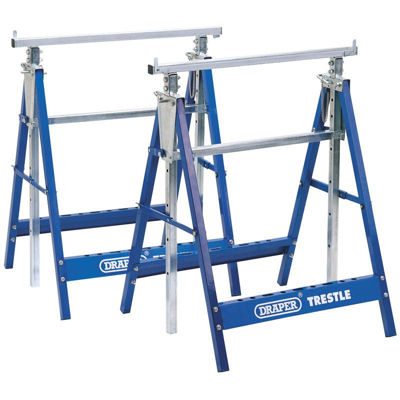 Draper Pair of Telescopic Saw Horses or Builders Trestles 54053