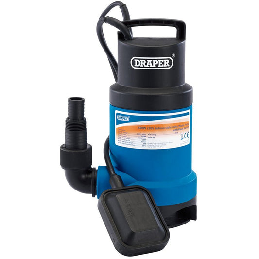 Draper Submersible Dirty Water Pump with Float Switch (166L/min) 61621