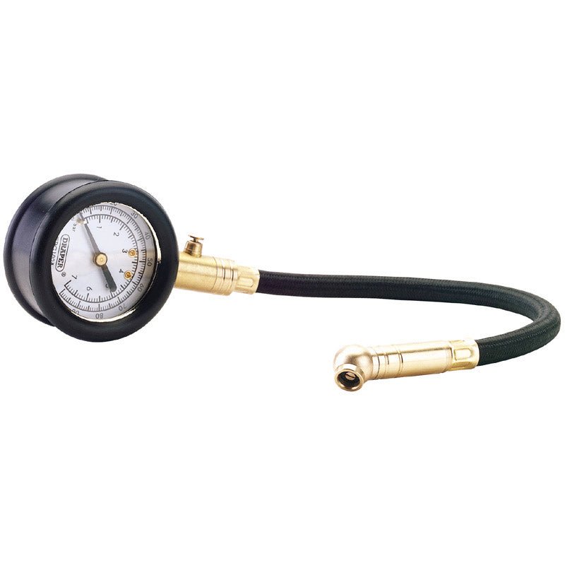 Draper Tyre Pressure Gauge with Flexible Hose 69924