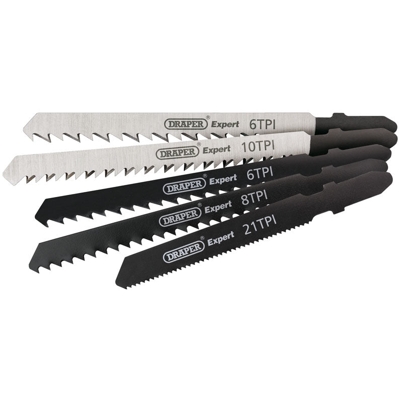 Draper Expert 5 Piece Assorted Jigsaw Blade Set 81734