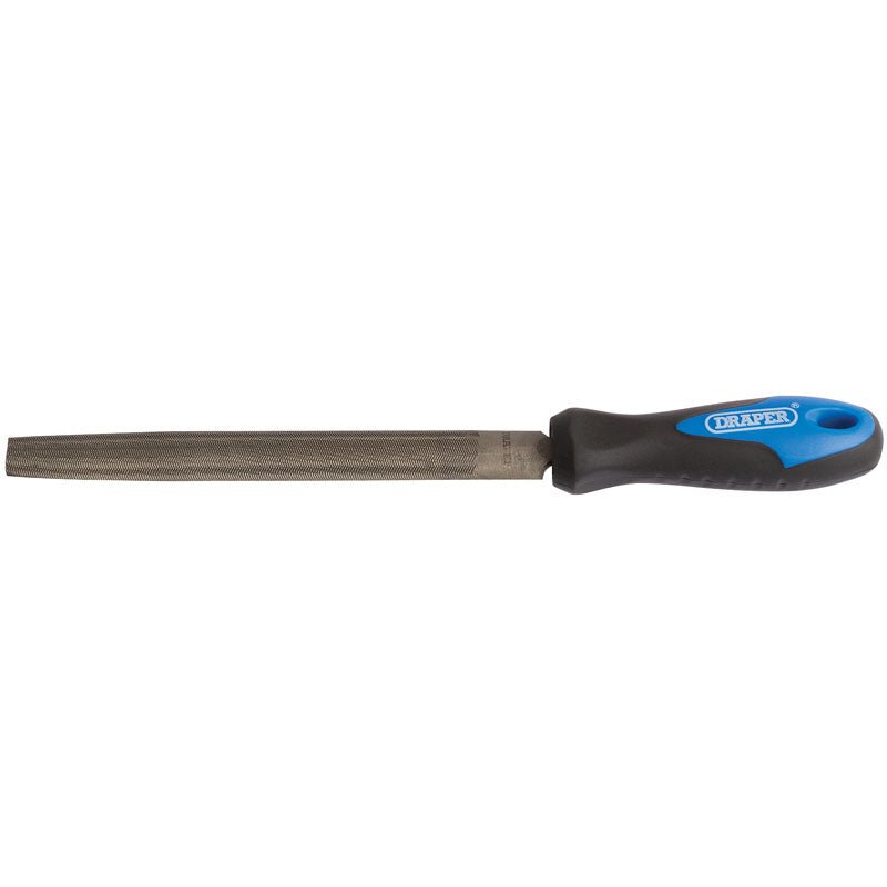 Draper 00009 Soft Grip Engineer's File Round File and Handle 150mm