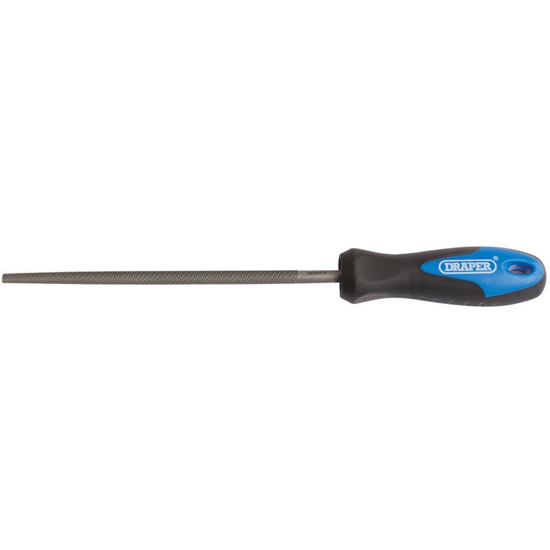 Draper 00012 Soft Grip Engineer's File Round File and Handle 150mm