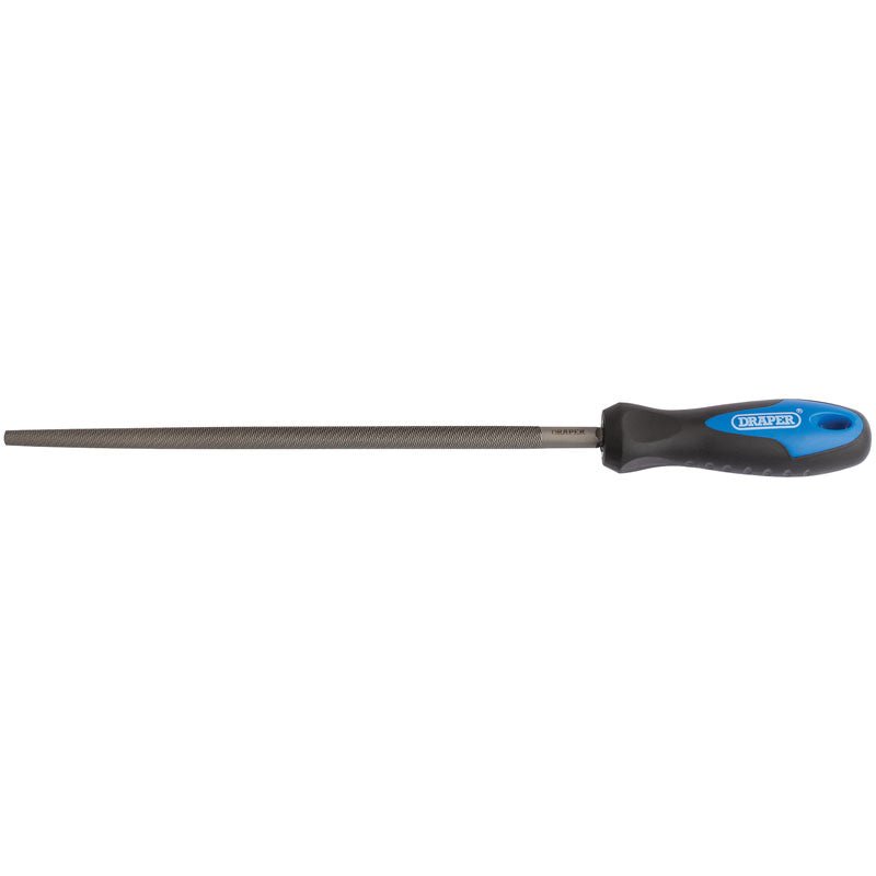 Draper 00013 Soft Grip Engineer's File Round File and Handle 250mm