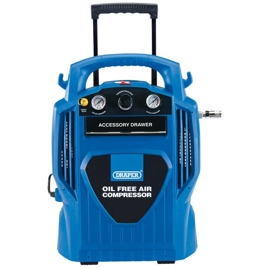 Draper 02116 6L Oil - Free Air Compressor 1.2kW 230v