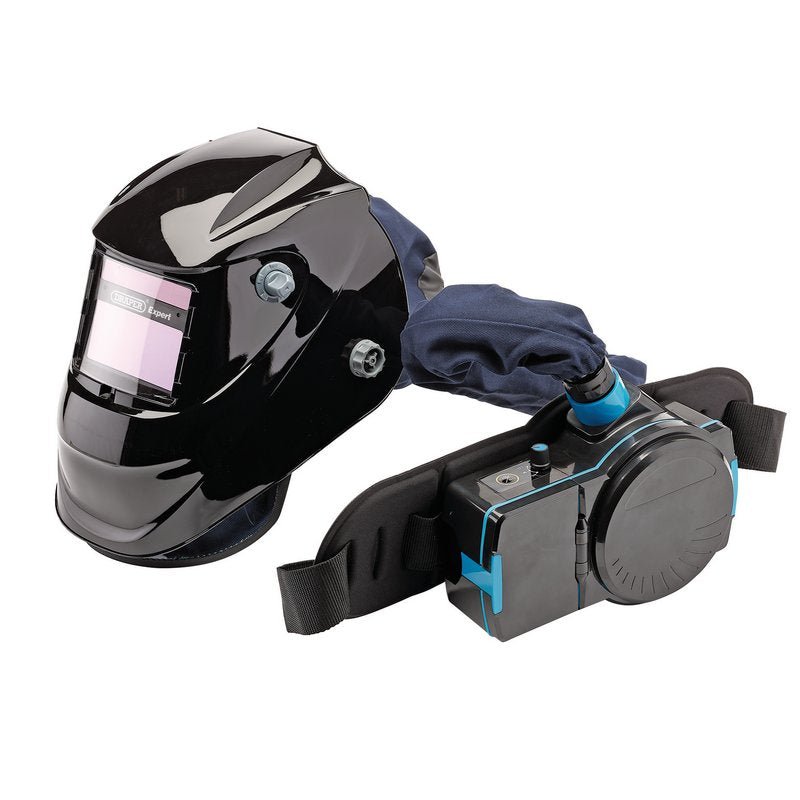 Draper 02518 Expert Air - Fed PAPR Auto - Darkening Welding Helmet Black - McCormickTools