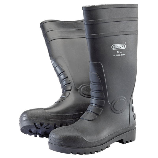 Draper 02698 Safety Wellington Boots Size 8 S5 - McCormickTools