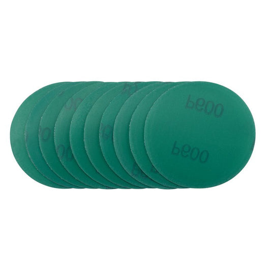 Draper 04419 Wet and Dry Sanding Discs with Hook and Loop 75mm 600 Grit Pack of 10 - McCormickTools
